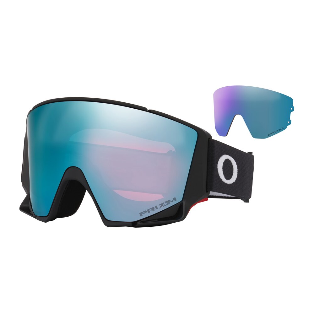 Maschera da neve Oakley Flow Scape M con la seconda lente in dotazione accanto